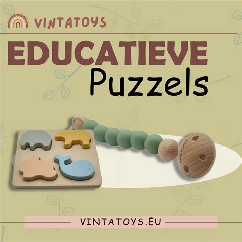 Voorbeelden van Montessori speelgoed, zoals stapelblokken en educatieve puzzels.