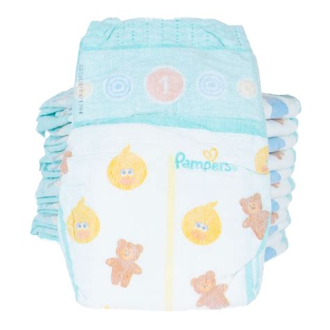 Illustratie van de Pampers Baby-Dry luier met focus op het absorptievermogen en de zachtheid voor de babyhuid.