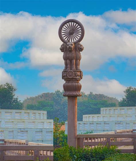 Afbeelding van een Ashoka-pilaar in India