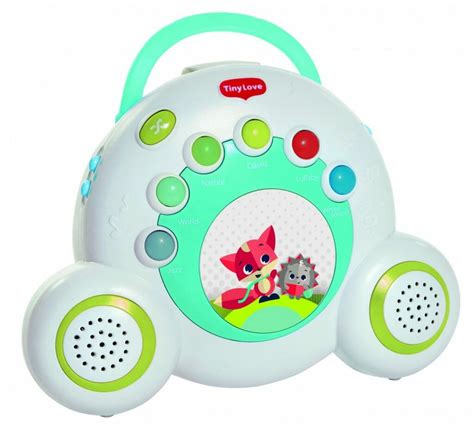 Close-up van de Tiny Love Sooth 'n Groove met afneembare speaker