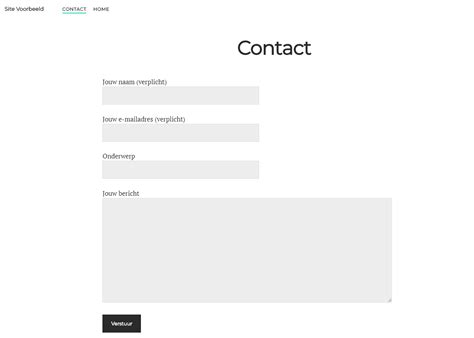 Illustratie van een contactformulier