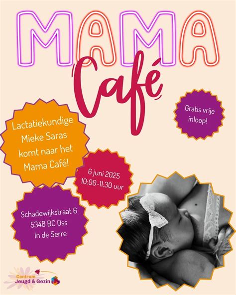 Interieur van een gezellig café met moeders die borstvoeding geven