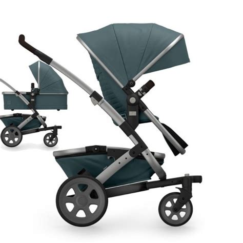 Illustratie die de Joolz Geo 2 kinderwagen toont met de uitbreidingsset, waarbij de dubbele capaciteit visueel wordt weergegeven.