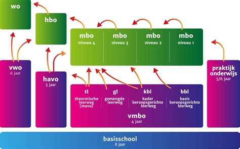 Schema dat de overgang van VVE naar basisonderwijs illustreert