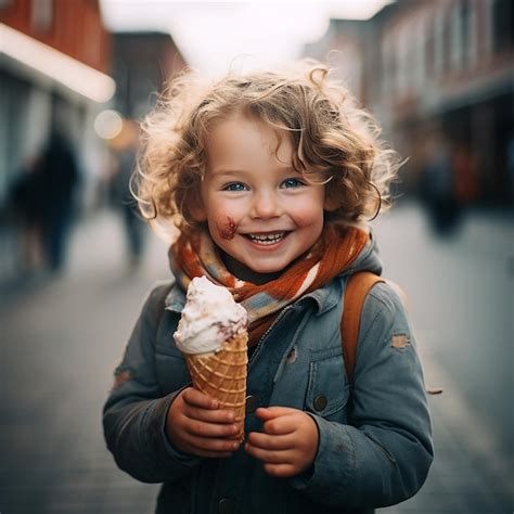 Afbeelding van een kind dat geniet van een ijsje, wat verlichting kan bieden bij pijnlijke mondzweren.