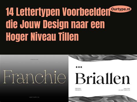 Voorbeelden van verschillende lettertypes en illustraties voor geboortekaartjes.