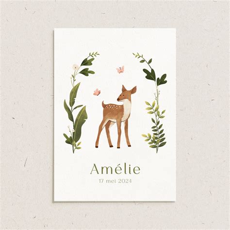 Collage van geboortekaartjes in verschillende stijlen: botanisch, minimalistisch, speels en met foliedruk