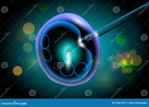 Illustratie van een IVF-laboratorium en embryonale monitoring.