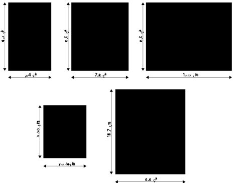 Infographic met de verschillende formaten van de fotokaarten