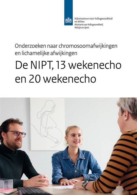 Informatieve illustratie van de verschillende prenatale screeningsmethoden (NIPT, 13-wekenecho, 20-wekenecho) met hun timing in de zwangerschap.