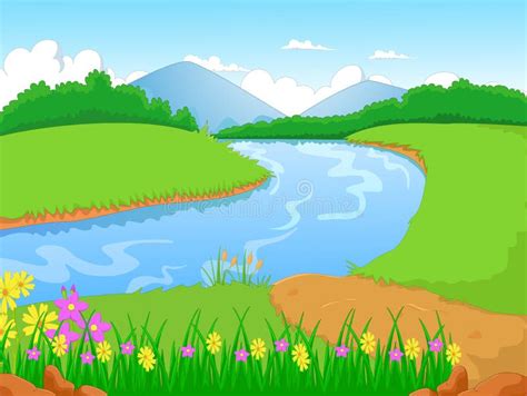 Illustratie van een rivier