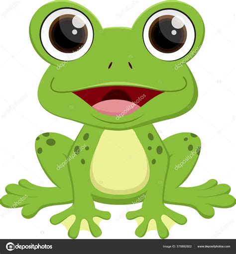 Illustratie van Kikker die verliefd is