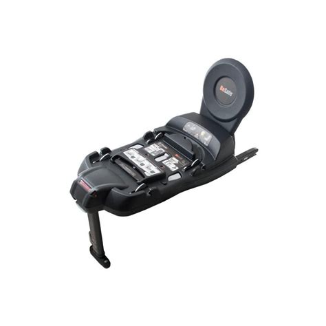 Schema dat de installatie van de steunpoot en front brace van een BeSafe autostoel toont.