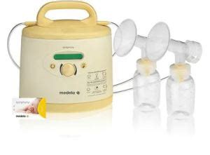 Illustratie van de Medela Symphony borstkolf met bijbehorende accessoires