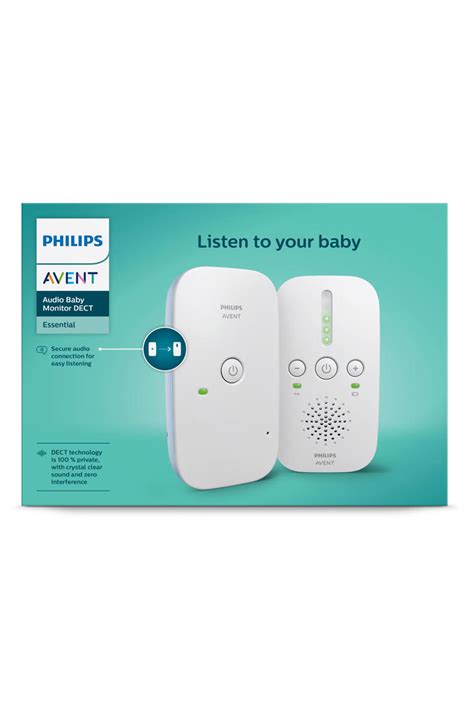 Illustratie van de Philips AVENT SCD503 met de ouderunit en babyunit.
