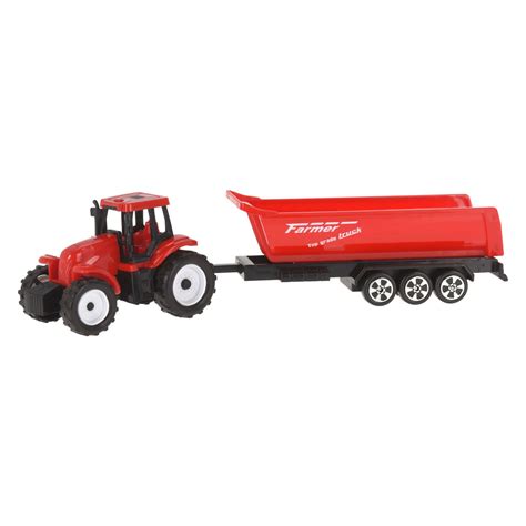 Illustratie van de Tractor 110cc met aanhanger